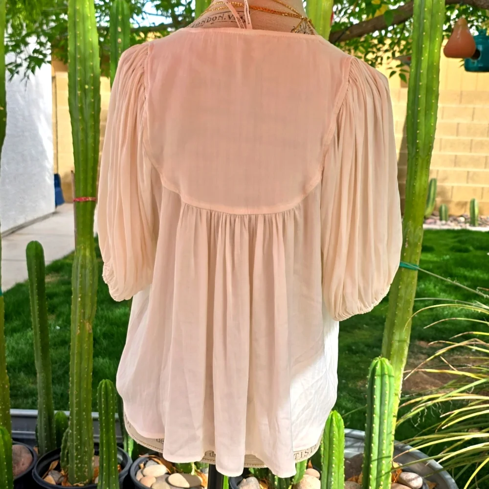 Elegant ivory color by anthropologie Women's Top